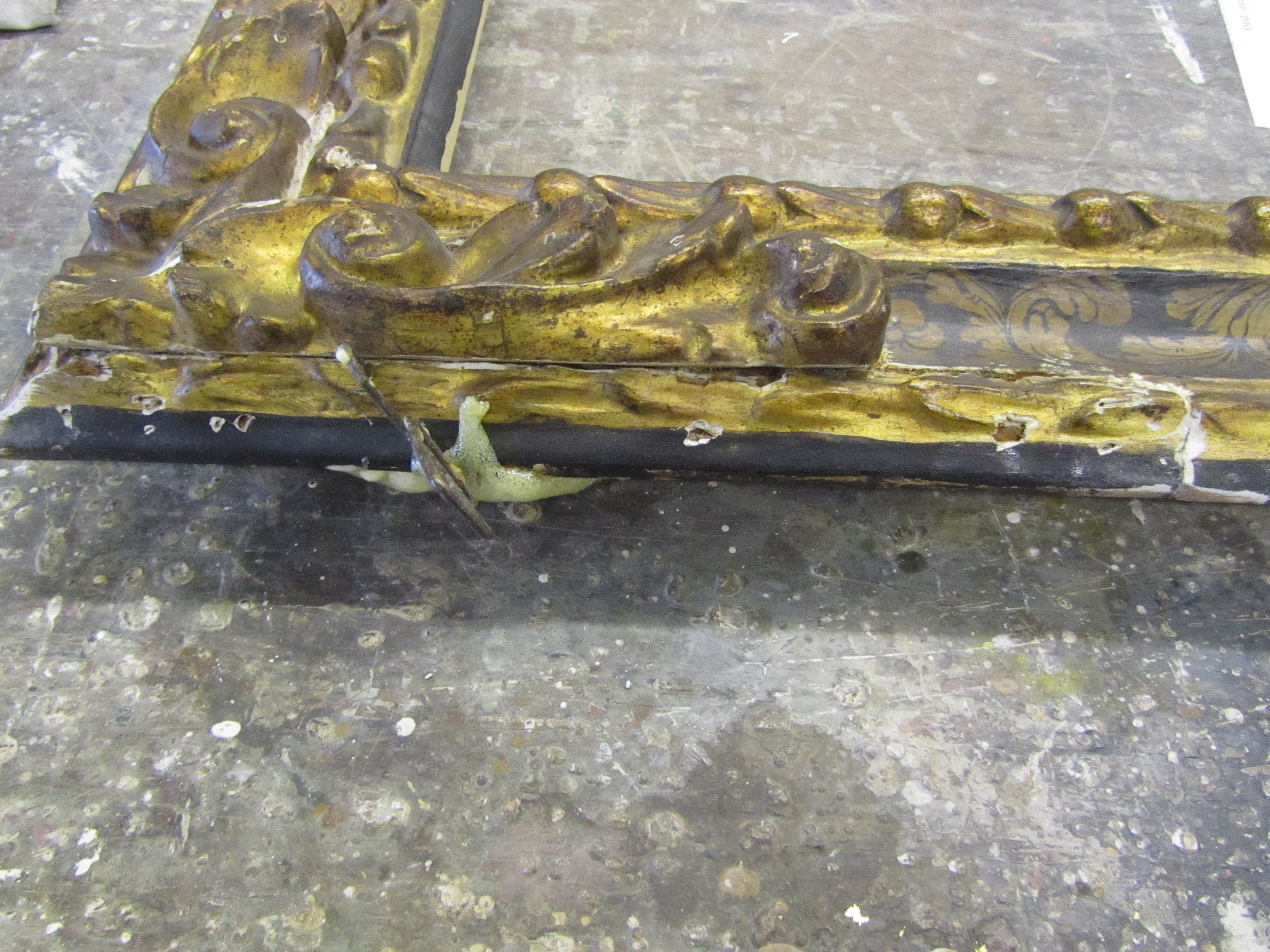 Restoration & alteration to a 17th century frame