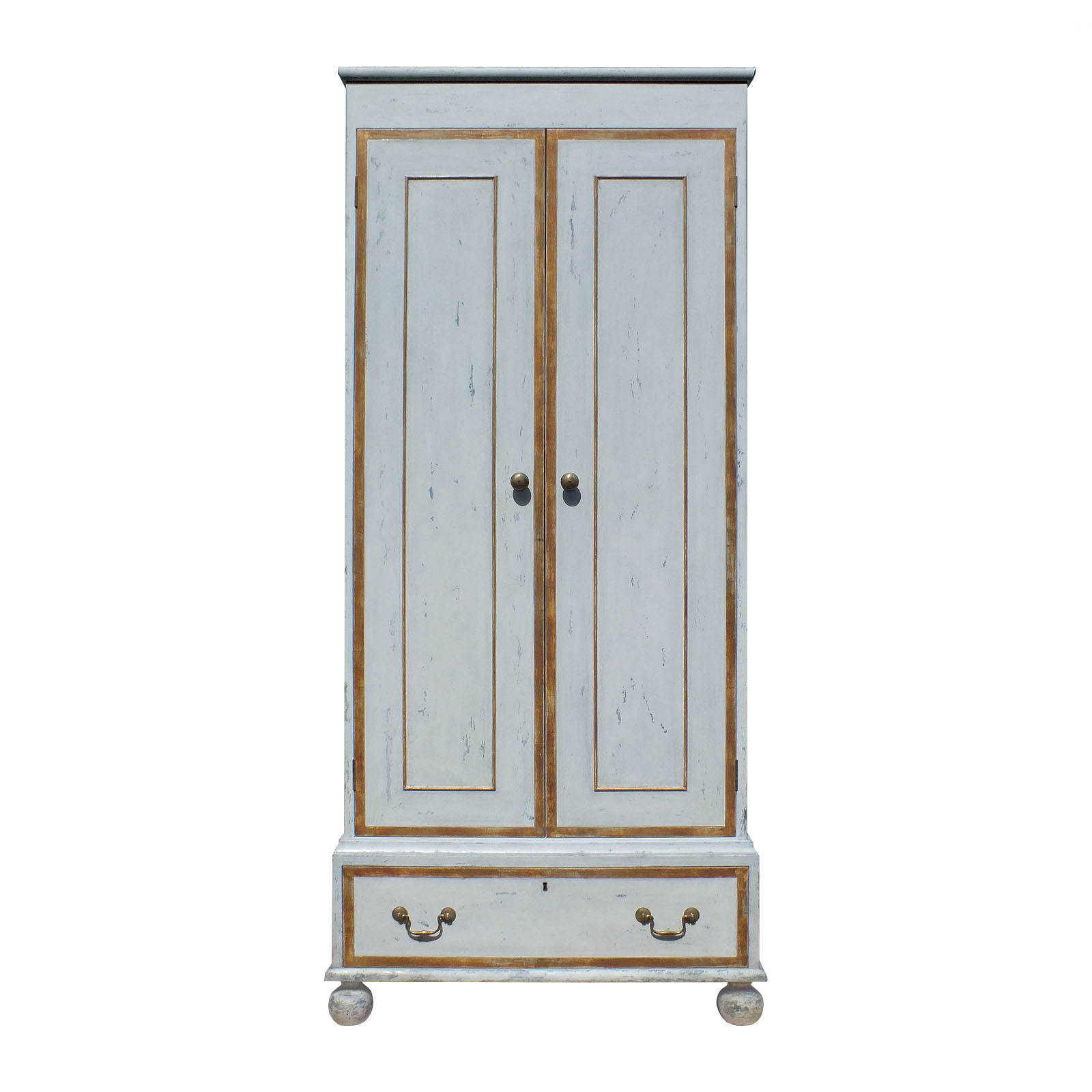 Painted and Gilt Wardrobe. Made to order by Perceval Designs