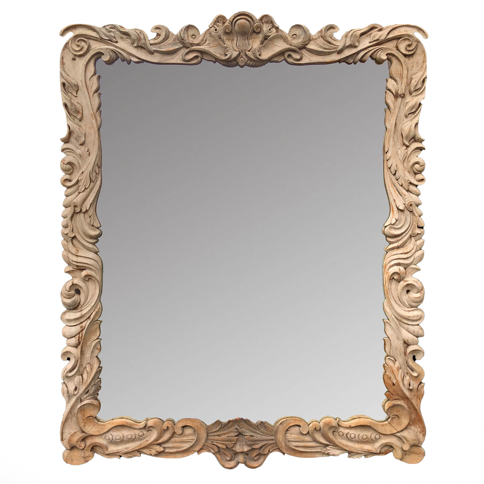 Auricular hand carved mirror. Produced by Perceval Designs
