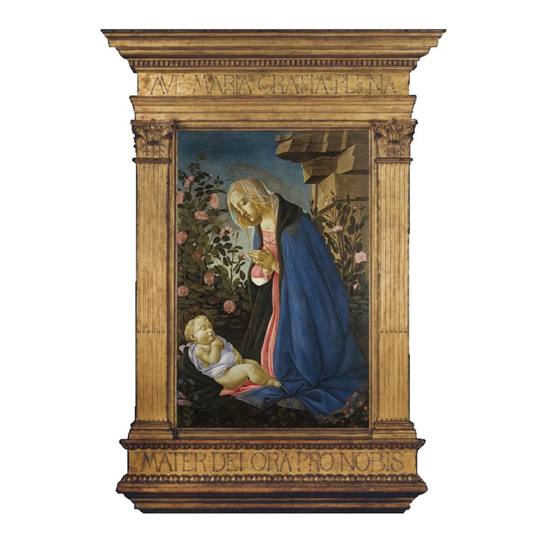 Reproduction Florentine 15th century tabernacle frame for Sandro Botticelli